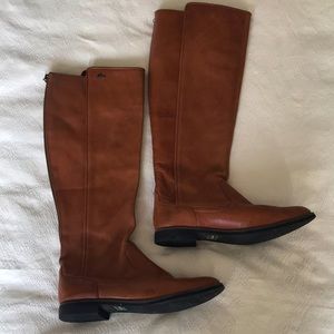 Lacoste flat Riding boot